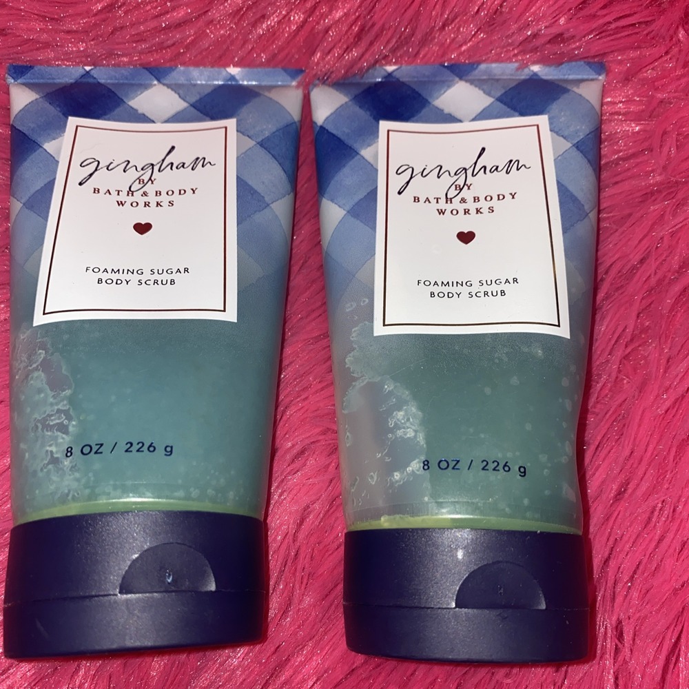Bath & Body Works Gingham‎ Foaming Sugar Body Scrub 8 oz 2x